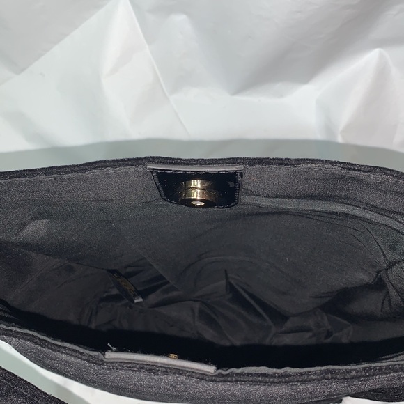CAROLINA Herrera New York Good Girl Black Polyester Velvet and Faux Leather Tote - Picture 9 of 9
